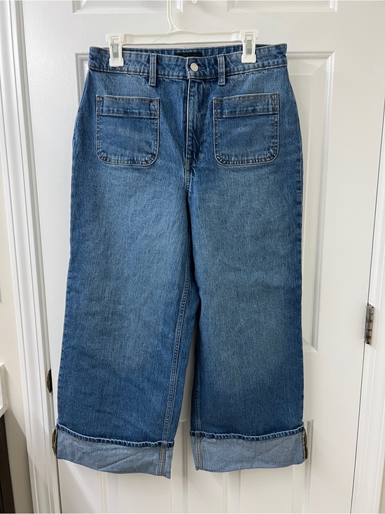 Free Assembly Denim - High-Rise Wide Leg Women’s Jeans in Medium Blue size 10